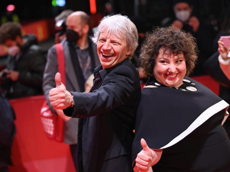 Voller Optimismus: Schauspielerin Meltem Kaptan und Regisseur Andreas Dresen. Foto: Jens Kalaene/dpa-Zentralbild/dpa