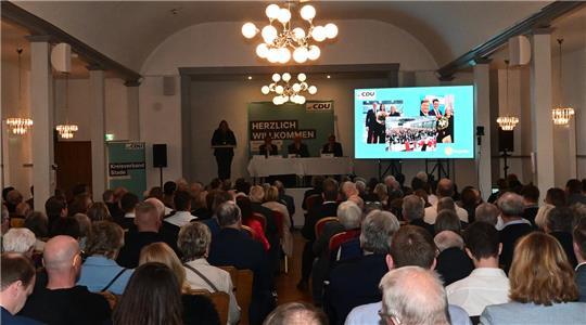 Volles Haus beim Kreisparteitag der CDU im Hollerner Hof.