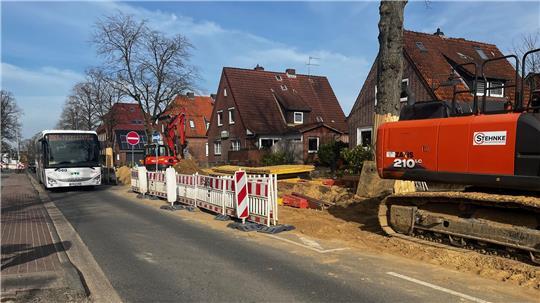 Von 2024 bis 2028 wird abschnittsweise entlang der Harsefelder Straße gebaut.