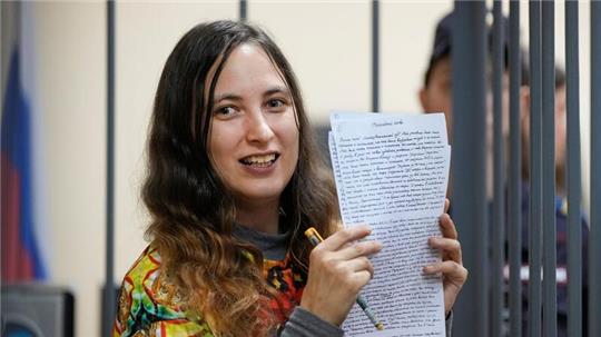 Von Amnesty International und Memorial als politische Gefangene eingestuft: Alexandra Skotschilenko.