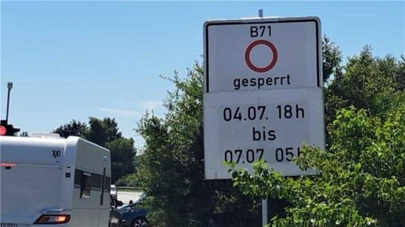 Bauarbeiten an A27-Brücke: B71 bei Wulsdorf gesperrt Von Freitag bis kommenden Montag ist die B71 unterhalb der Brücke gesperrt.