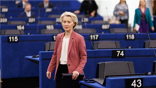 Von der Leyen warnt im Europaparlament vor Importabhängigkeit. 