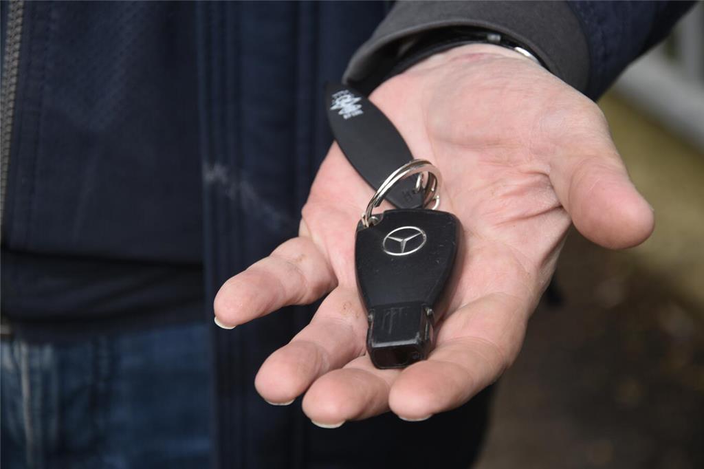 Von einem Mercedes-Fahrer tauchte der Autoschlüssel wieder auf.