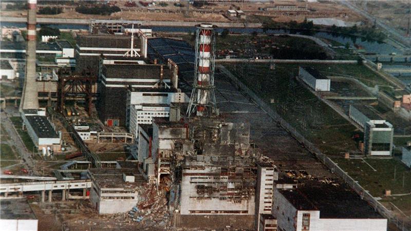 Selenskyj fordert Ende von Moskaus „nuklearem Terrorismus“ Vor 40 Jahren explodierte der Reaktor vier des damals sowjetischen Atomkraftwerks Tschernobyl in der Nordukraine. (Archivbild)