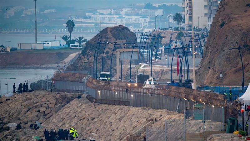 Vor allem auf der marokkanischen Seite der Grenze wurden die Sicherheitsmaßnahmen deutlich verschärft.