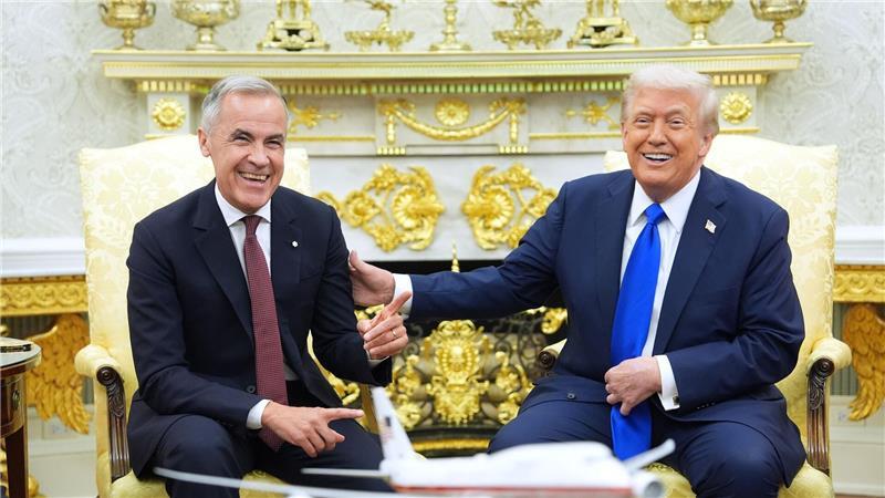 Trump kündigt zusätzliche Zölle gegen Kanada an Vor wenigen Wochen war die Stimmung zwischen Kanadas Premierminister und dem US-Präsidenten noch gut. (Archivbild)
