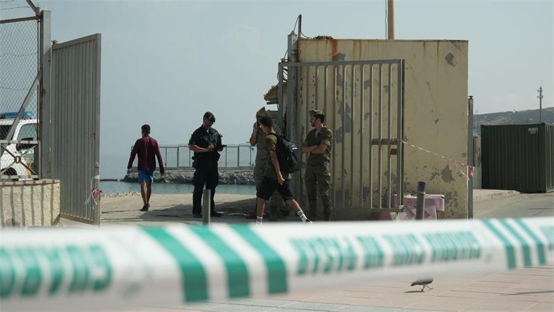 Nach Aufrufen im Netz: Grenze zu Ceuta massiv gesichert Vormittags war die Lage an der Grenze ruhig.