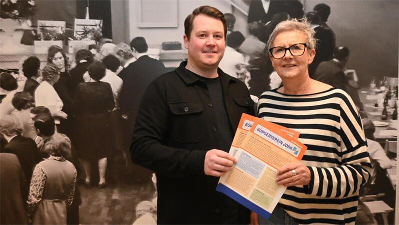Vorsitzende: Timm Hubert und Heike Dethloff führen den Bürgerverein Jork.