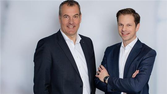 Vorstandsvorsitzender Andreas Sommer (links) und Vorstandsmitglied Frederik Schröder (rechts).