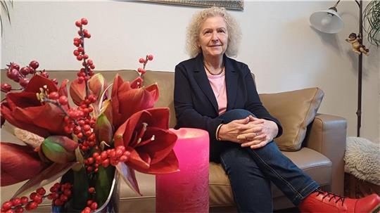 Vorweihnachtliche Stimmung in der Wohnung von Berbel Haeseker in Bremerhaven.