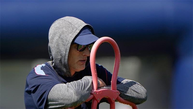 WM 2026: Englands Trainer Tuchel beobachtet vor Spiel um Platz drei das Training