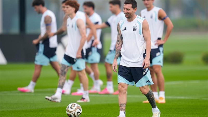 WM 2026 - Messi und Co beim Training vor dem WM-Finale.