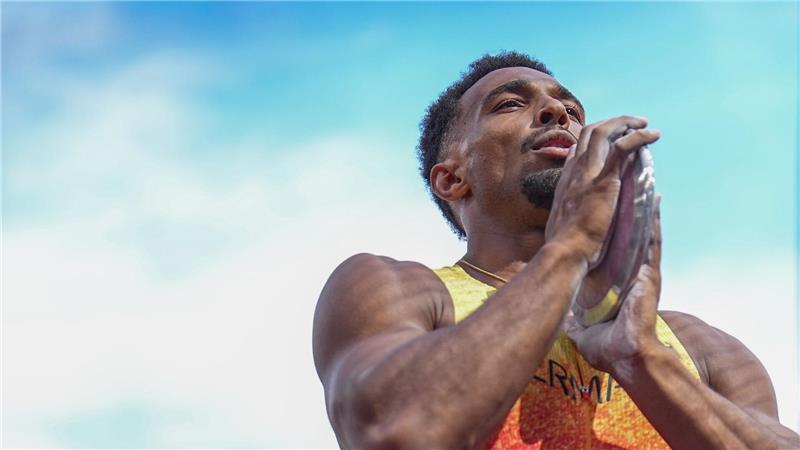 Neugebauer greift beim Zehnkampf-Krimi nach Gold WM-Bestmarke mit dem Diskus im Zehnkampf: Leo Neugebauer.