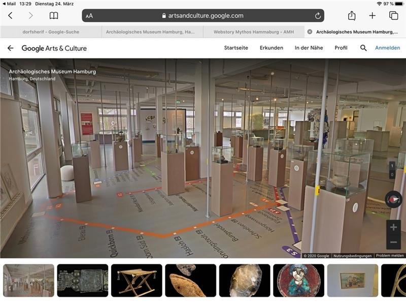 Während der Kontaktsperre ins geschlossene Museum: Mit dem virtuellen Rundgang geht der Museumsbesuch fast genauso gut von zu Hause aus.