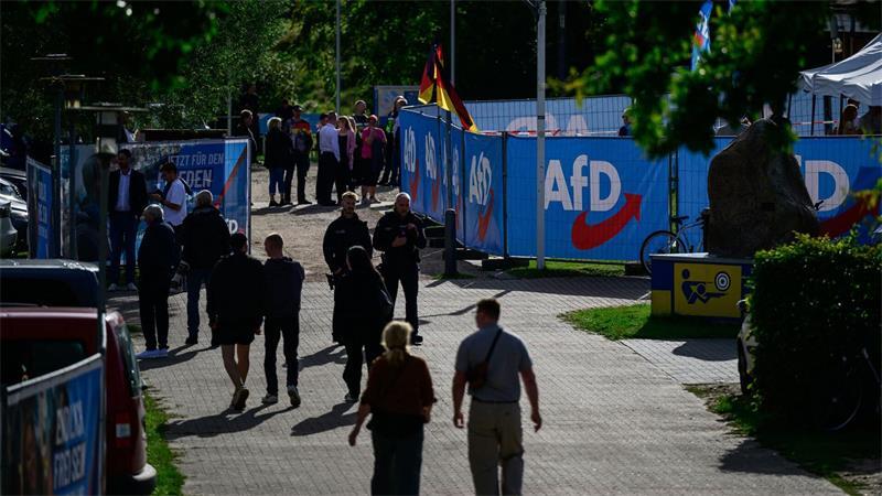 Wahlkampfveranstaltung der AfD in Bleckede.