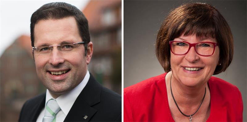 Wahlkreis Stade (56): Kai Seefried (CDU) und Petra Tiemann (SPD).