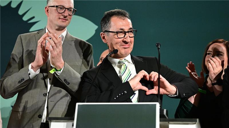 Wahlsieger Cem Özdemir bescheinigte seinen Grünen eine „fulminante Aufholjagd“.