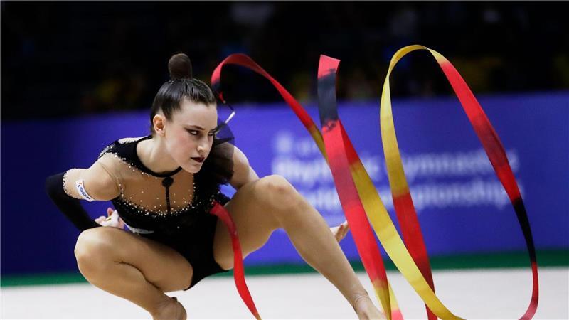 Werbung für Heim-WM: Varfolomeev „beste Gymnastin der Welt“ War auch mit dem Band nicht zu schlagen: Darja Varfolomeev.