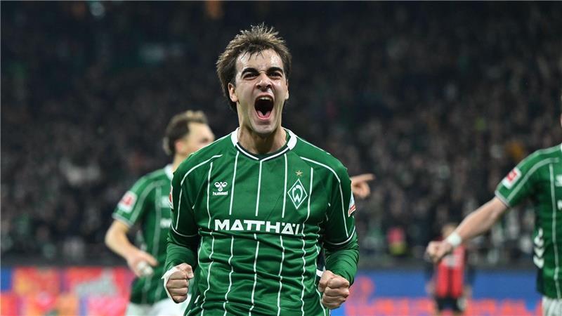 War einer der positiven Werder-Aspekte beim unglücklichen 3:3 gegen Eintracht Frankfurt: Torschütze Jovan Milosevic.