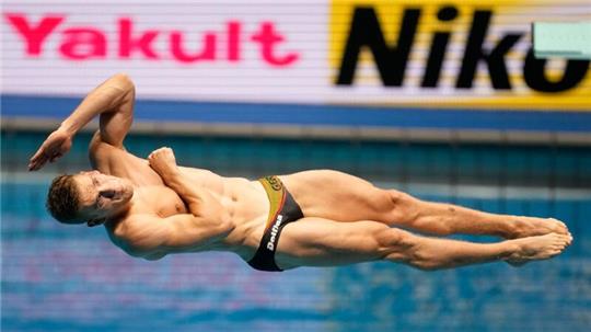 Wasserspringer Moritz Wesemann aus Deutschland ist in Doha ein Hoffnungsträger.