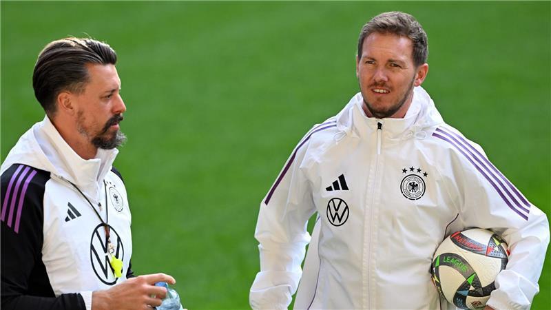 Bundestrainer Nagelsmann: Sein wichtigster Assistent hört auf Wege trennen sich: Wagner und Nagelsmann.