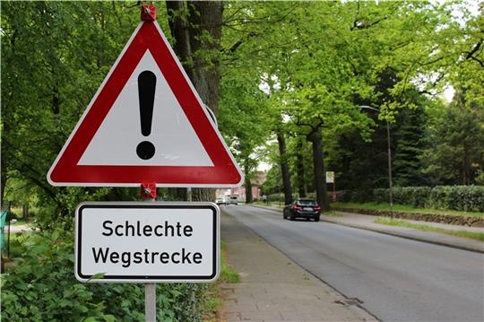 Wegen Bauarbeiten war die Apensener Straße für mehrere Monate eine Einbahnstraße. Foto: Frank