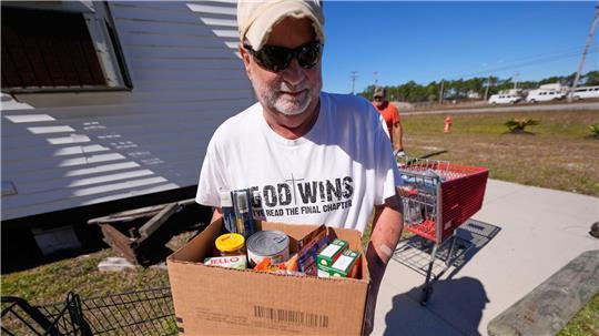 Wegen der unsicheren Lage spenden viele Amerikaner nun Lebensmittel - wie hier im Bundesstaat Missouri. (Archivbild)