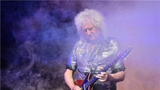 Weltberühmt, aber kein Solo ohne Fehler: Brian May stört sich nicht daran.