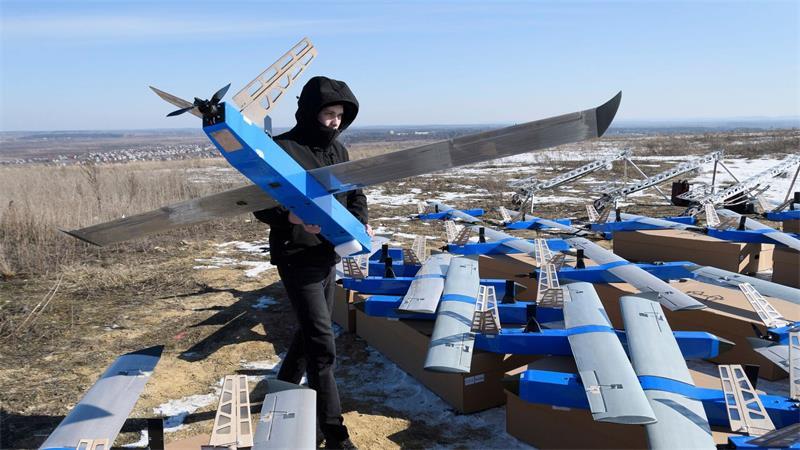 EU und Ukraine schließen Drohnen-Deal - Schiffe angegriffen Wenn es um den Einsatz von Drohnen- und Drohnenabwehrsystemen geht, macht der Ukraine derzeit kaum jemand etwas vor. (Archivbild)