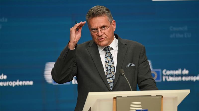 Wenn sich die Entwicklung fortsetzt, könnten wir den bisherigen Rekord übertreffen, sagt EU-Handelskommissar Maroc Sefcovic. (Archivbild)