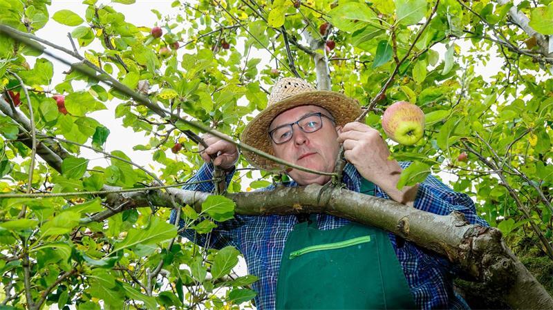 „Wenn wir hier auf dem Gelände einen größeren Apfelbaum hätten, wären es vielleicht auch 200 Sorten geworden“, sagte Gärtner Jochen Bock.