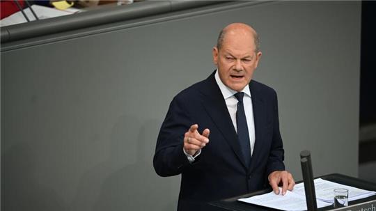 „Wer Terrorismus verherrlicht wendet sich gegen alle unsere Werte und gehört auch abgeschoben“: Olaf Scholz.