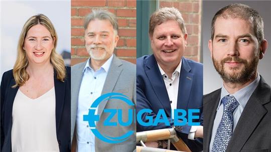 Wer könnte die Nachfolge von Buxtehudes Bürgermeisterin und Stades Bürgermeister Sönke Hartlef antreten? Birgit Butter (v. li.), André Grote, Carsten Brokelmann und Lars Kolk (Collage).