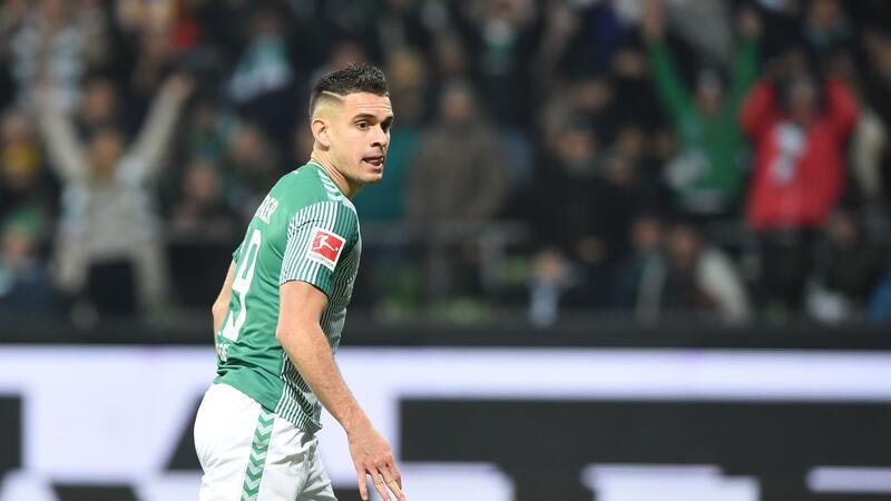 Werders Rafael Borré nach seinem Tor zum 2:0.
