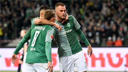 Werders Toptorschütze und Neu-Nationalspieler Marvin Ducksch (rechts).