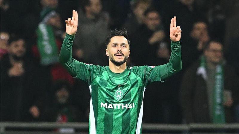 Turbulentes Spiel in Bremen: Beide Trainer jetzt gesperrt Werders Torschütze Leonardo Bittencourt.