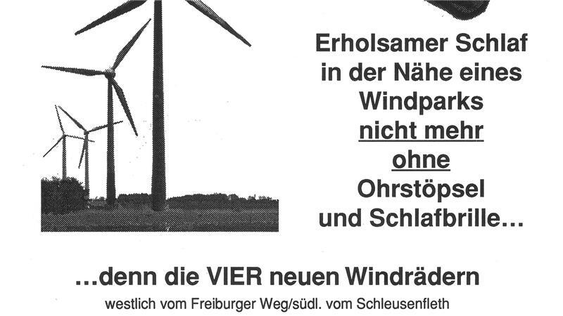 Widerstand gegen Windräder.