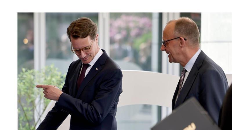 Merz und Wüst demonstrieren Zusammenhalt Wie es weitergeht, werden der Reformprozess und die bevorstehenden Landtagswahlen zeigen.