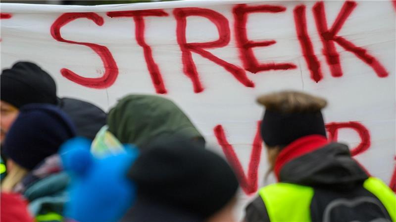 Wie hier in Magdeburg soll es in der kommenden Woche noch einmal viele Warnstreiks geben. (Archivbild)