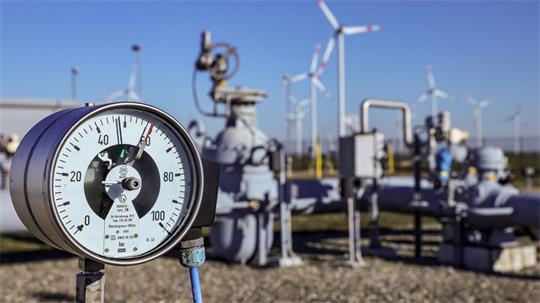 Wie voll werden Deutschlands Gasspeicher? Hier der Blick auf eine Speicheranlage im Jahr 2022.