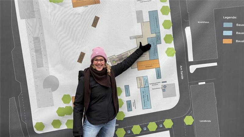 Wiebke Wilkens von der Ankerplatz-Crew freut sich über den Startschuss für den Container-Ausbau.