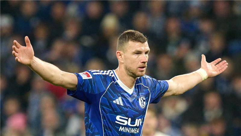 Wieder ein Tor, wieder eine Vorlage: Schalkes Neuzugang Edin Dzeko. 