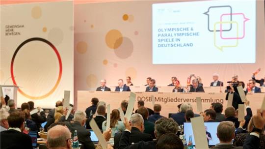 Will dem absteigenden Medaillentrend bei den Olympischen Spielen entgegenwirken: die Mitgliederversammlung des Deutschen Olympischen Sportbundes.