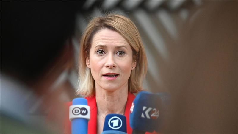 EU einigt sich auf Sanktionen gegen israelische Siedler Will mit der EU-Kommission nun auch Handelssanktionen vorbereiten: EU-Chefdiplomatin Kaja Kallas.