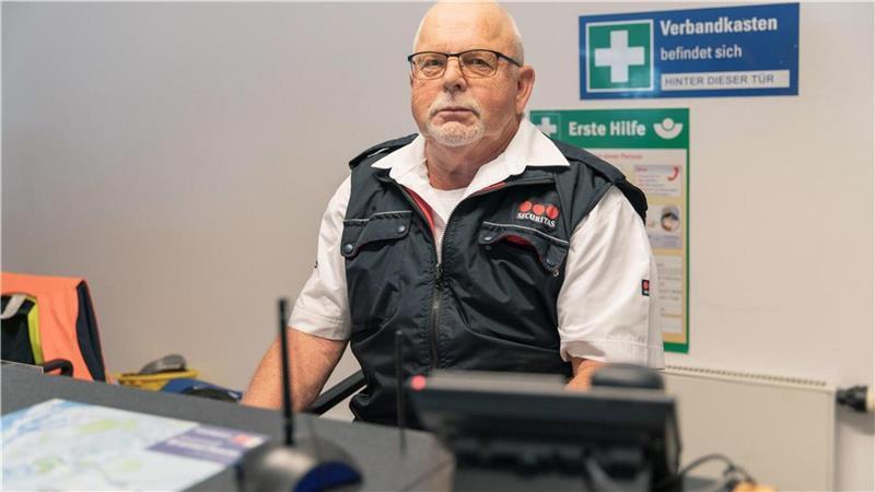 Willem Nieuwkoob von Securitas sorgt für Sicherheit im Terminal.
