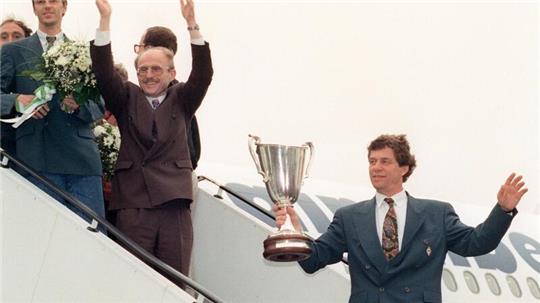 Willi Lemks größter Triumph: 1992 gewann Werder Bremen mit ihm als Manager und Otto Rehhagel als Trainer den Europapokal der Pokalsieger.