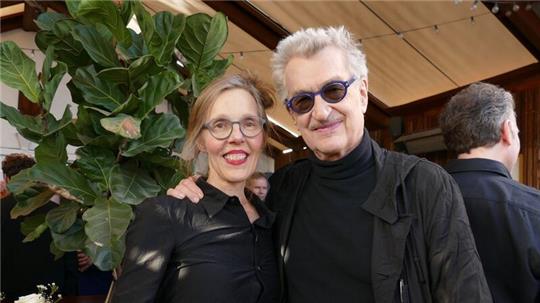 Wim und Donata Wenders beim Empfang von German Films in Los Angeles.