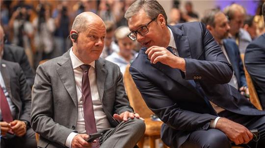 Win-Win-Situation: Für den serbischen Präsidenten Vucic ist das Lithium-Projekt ein Milliarden-Deal, Kanzler Scholz will vor allem die Abhängigkeit von China reduzieren.