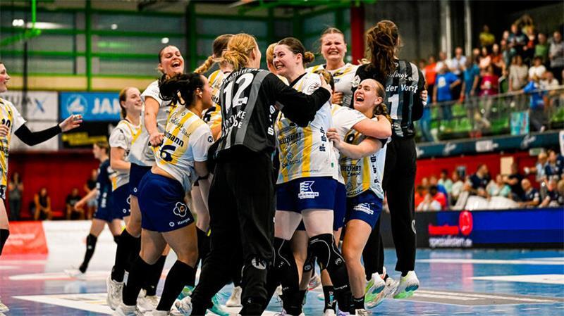 Wird der BSV auch im Pokal jubeln? Vor drei Wochen feierten die Buxtehuderinnen einen Auswärtssieg gegen Neckarsulm.