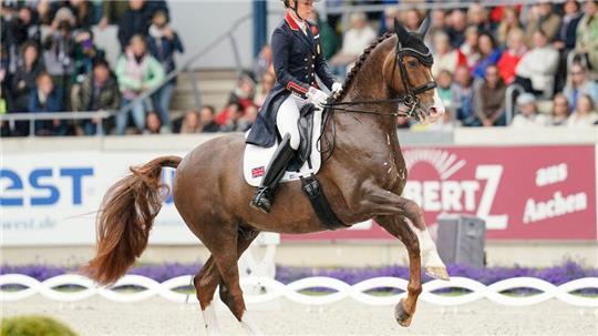 Wird nicht bei Olympia in Paris dabei sein: Charlotte Dujardin.